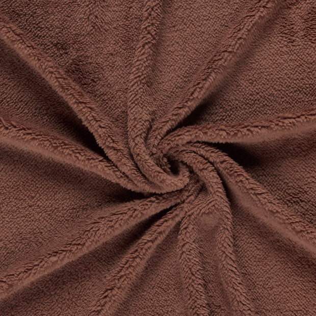 Sherpa Fleece fabric Rust 