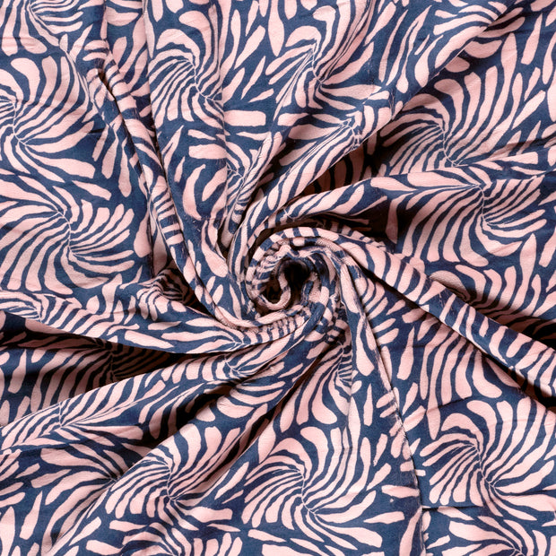 Nicky velours fabric Navy 