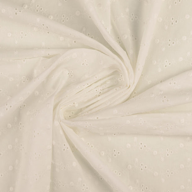  fabric White embroidered 