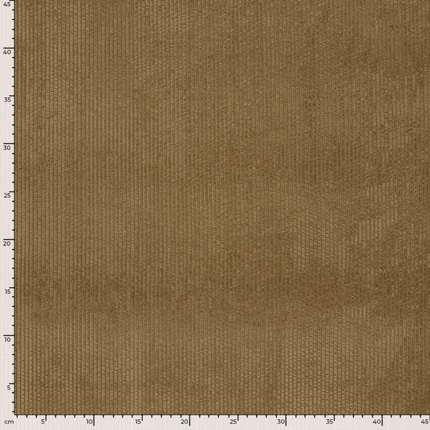 Corduroy 4.5w fabric Unicolour Taupe Grey