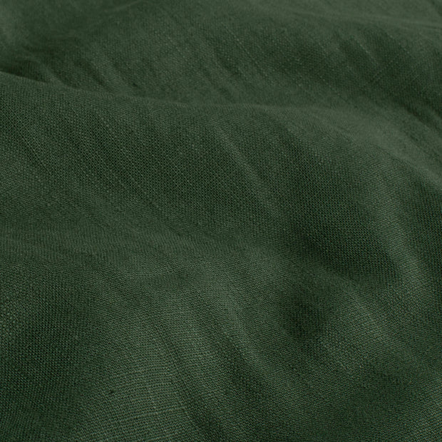 Lino tela Unicolor Verde oscuro