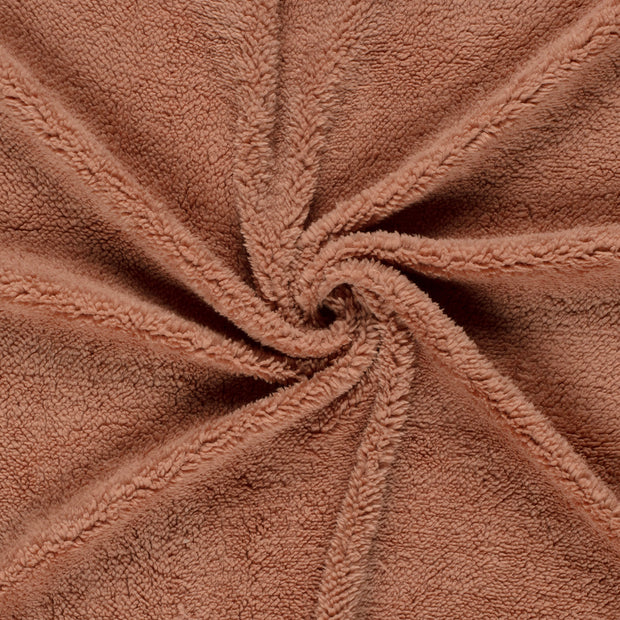 Sherpa Fleece fabrik Muskatnuss 