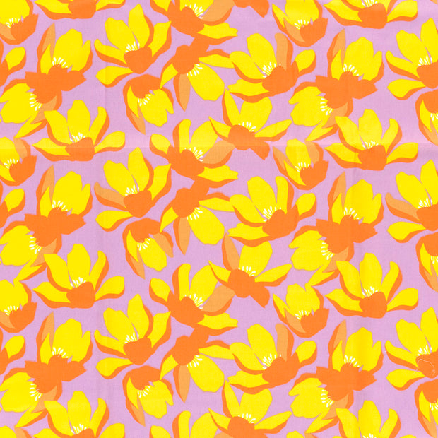 Cotton Satin fabric Lila silk matte 