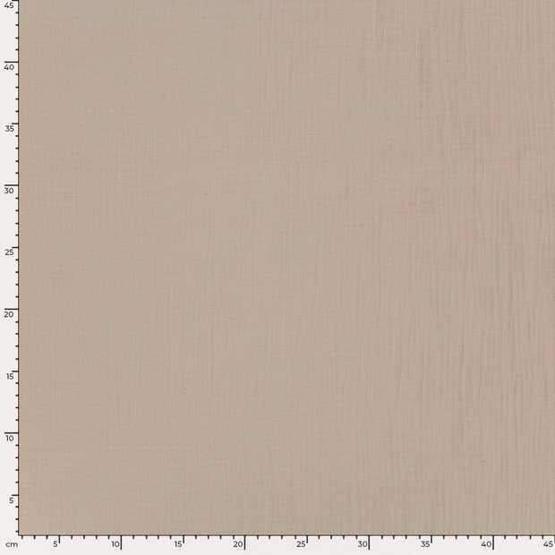 Muslin fabric Unicolour Beige
