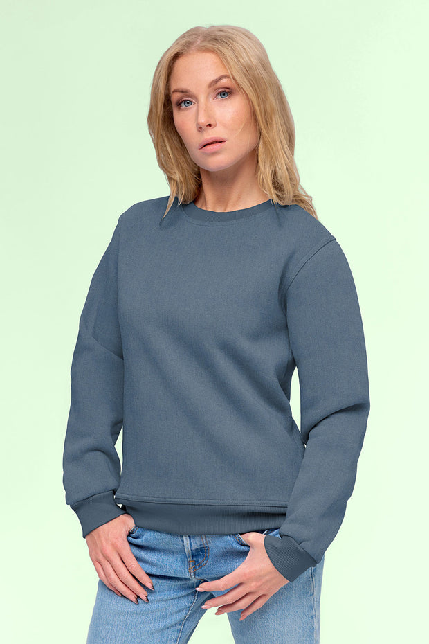 Jogging fabric Steel Blue soft 