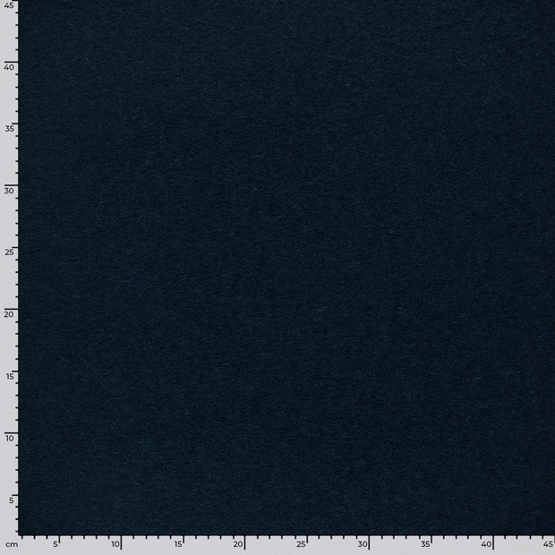 Wool Boucle fabric Unicolour Navy