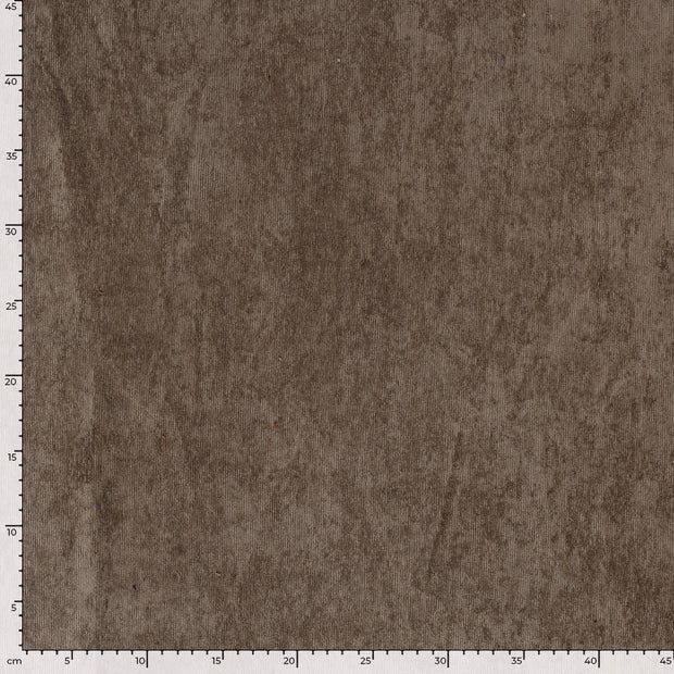 Baby Corduroy Stretch 21w stof Effen Bruin