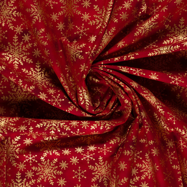 Cotton Poplin fabric Red 