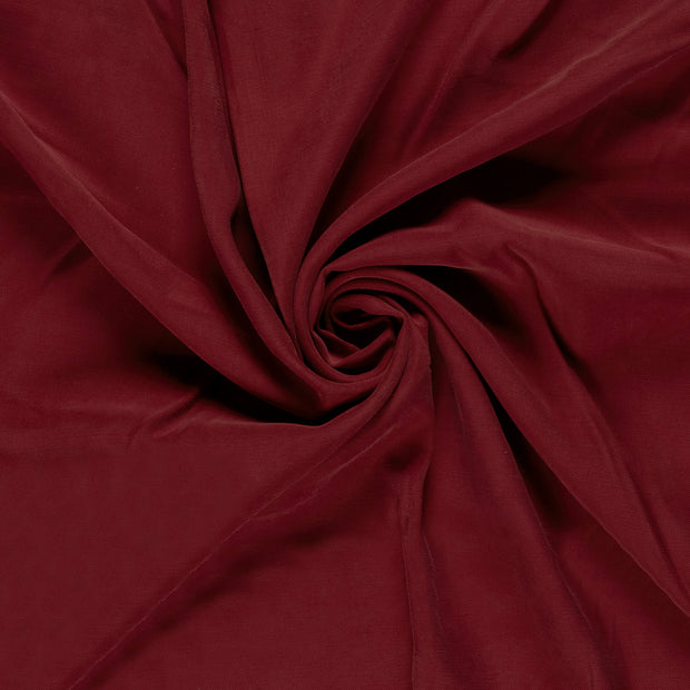 Viscose Twill fabrik Bordeauxrot 