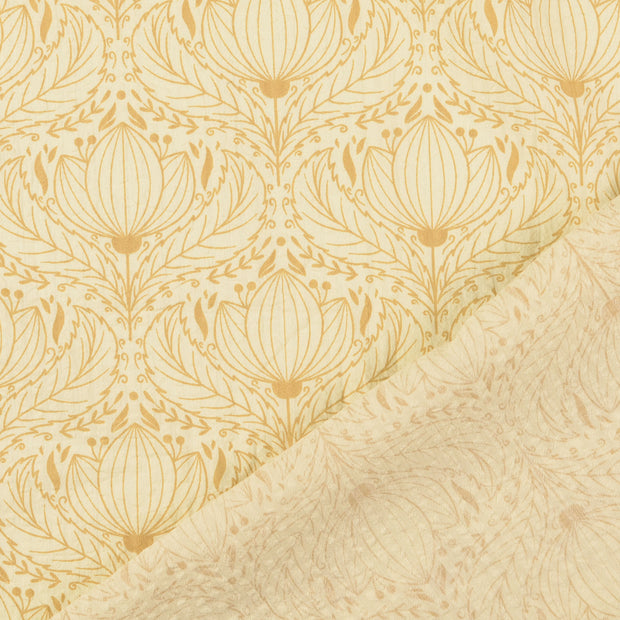 Seersucker fabric Beige 
