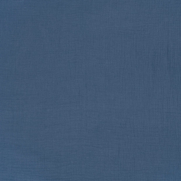 Muslin fabric Indigo matte 