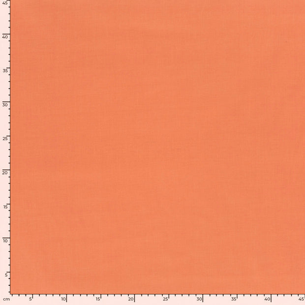Cretonne fabric Unicolour Coral