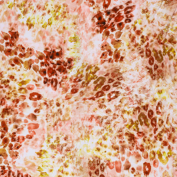 Popeline de Viscose tissu Saumon 