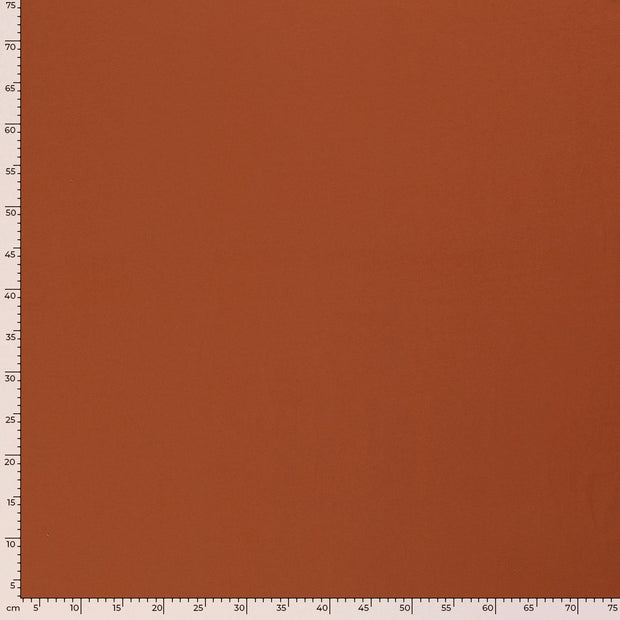 Jersey fabric Unicolour Brique