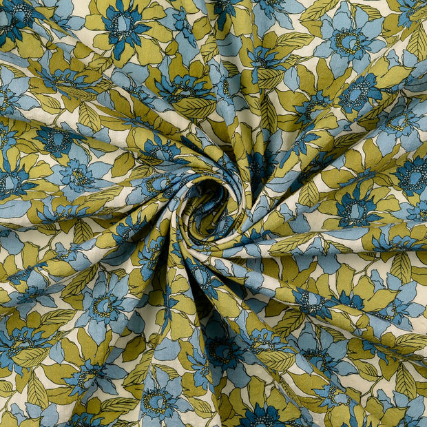 Seersucker fabric Indigo 