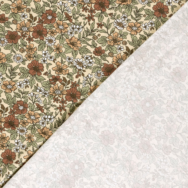 Jersey fabric Flowers printed 