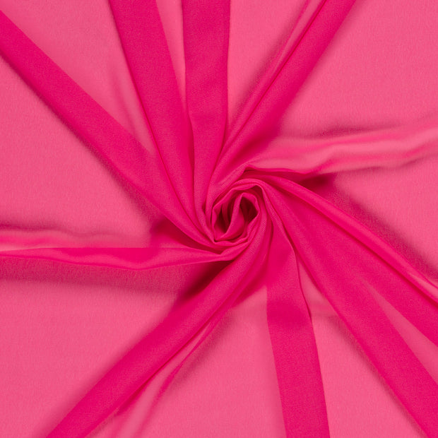 Chiffon fabric Fuchsia 