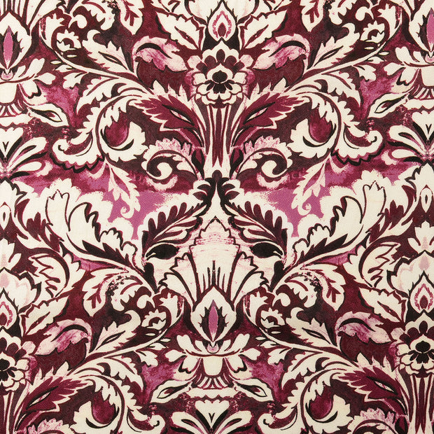 Viscose Crêpe fabric Ornaments Bordeaux