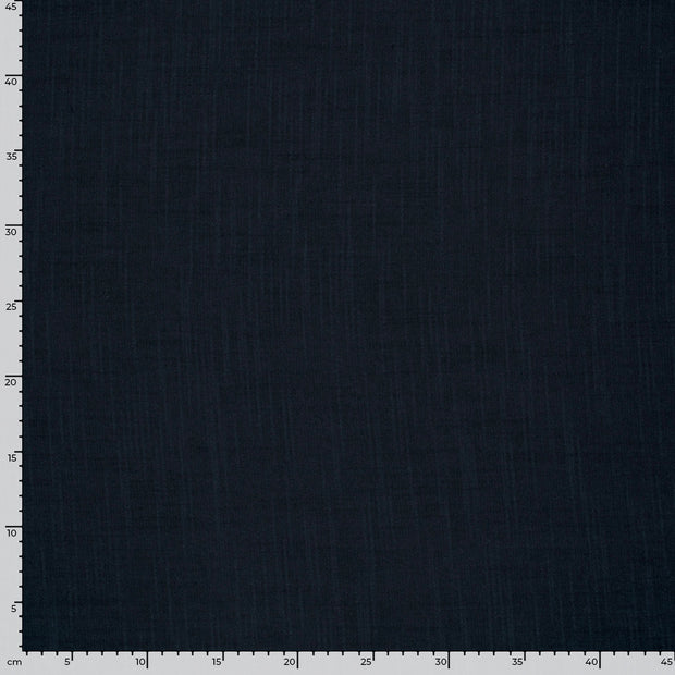 Linen Look fabric Unicolour Navy