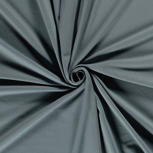 French Terry fabric Steel Blue brushed 