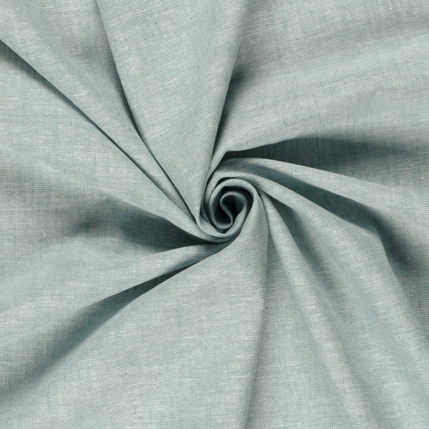 Chambré fabric Melange Dark Mint