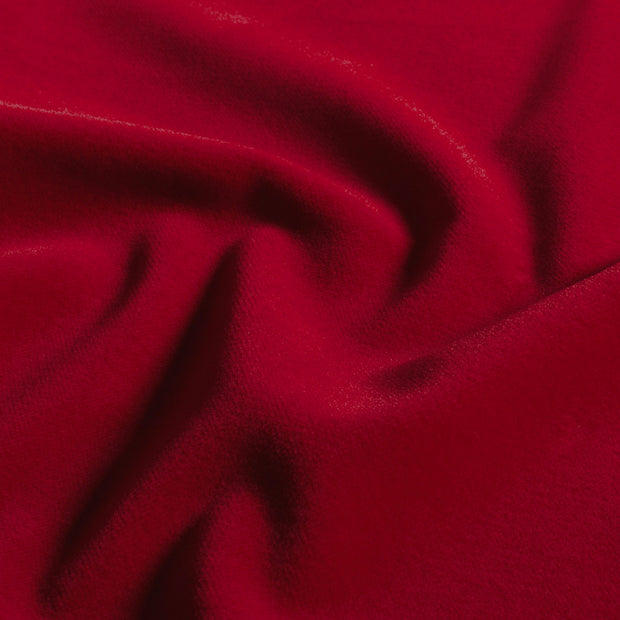 Velours tissu Unicolore Rouge