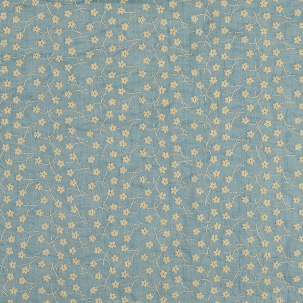 Lace fabric Flowers Sky Blue
