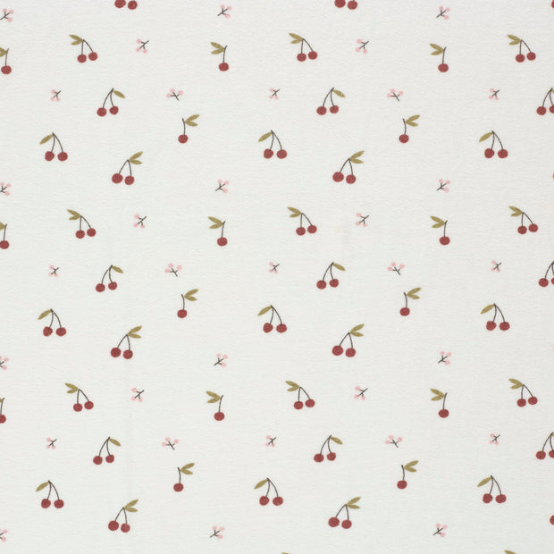 Stretch terry fabric Off White matte 