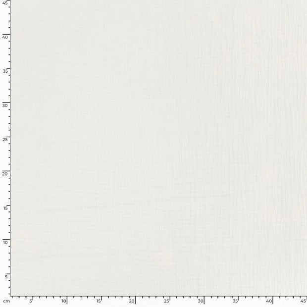 Muslin fabric Unicolour Off White