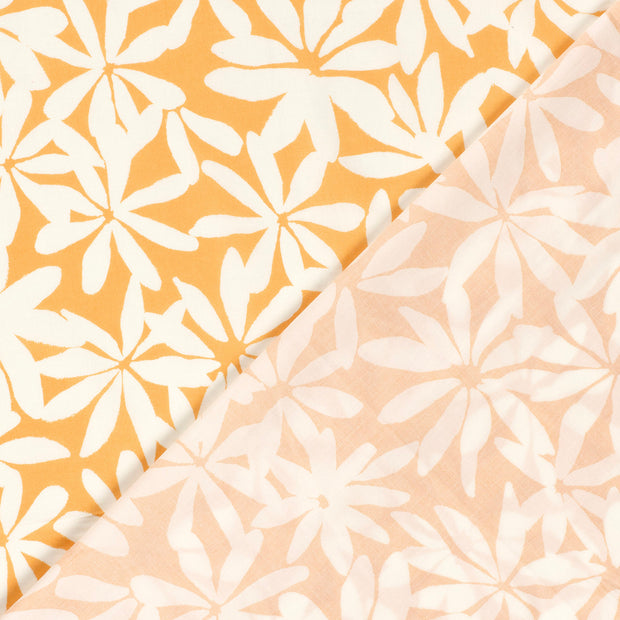 Cotton Satin fabric Flowers printed 
