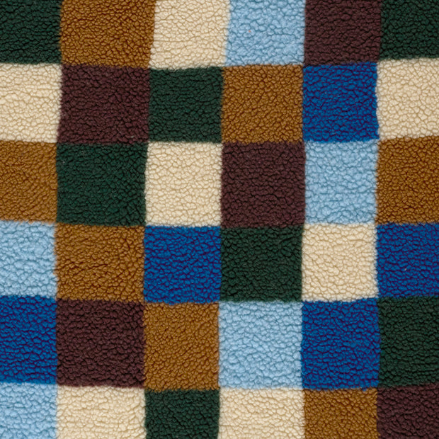 Sherpa Fleece fabric Cobalt matte 
