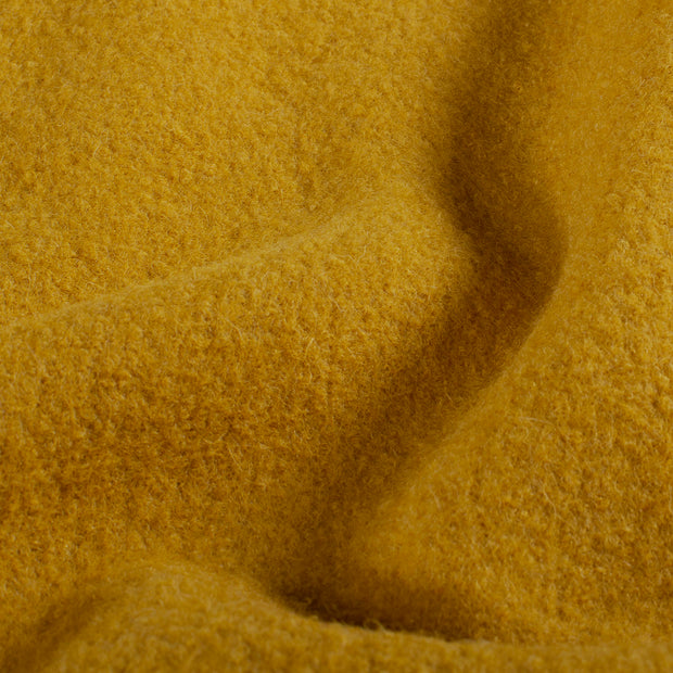 Wool Boucle fabric Unicolour Oker