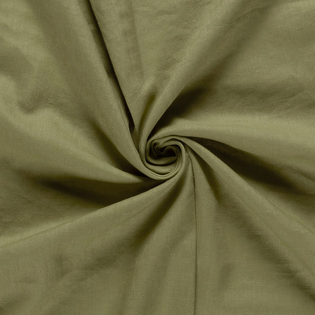 Linen fabric Olive Green 