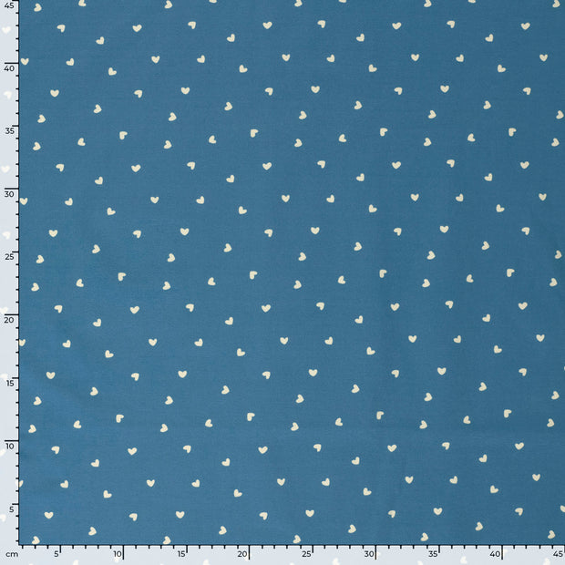  fabric Hearts Indigo