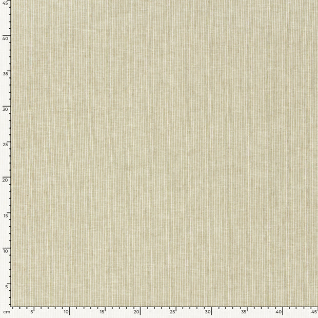 Chambré fabric Stripes Olive Green