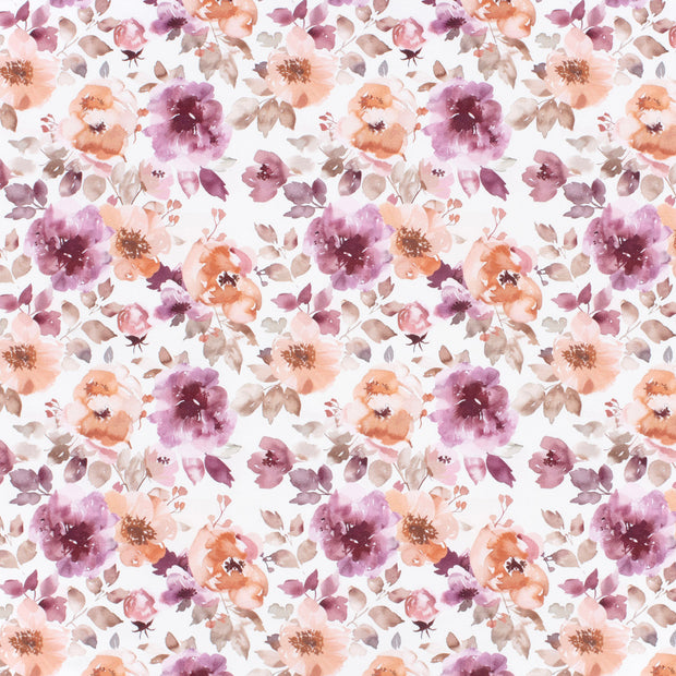 French Terry fabric Off White matte 