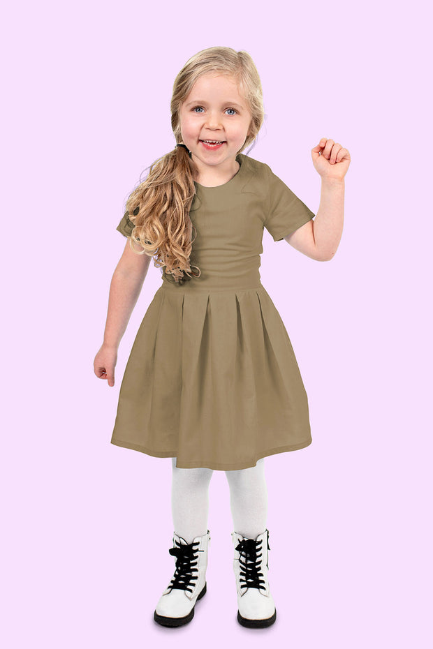 Bamboo Poplin fabric Unicolour Brown Taupe