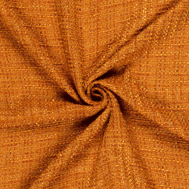 Jacquard fabric Brique Lurex 