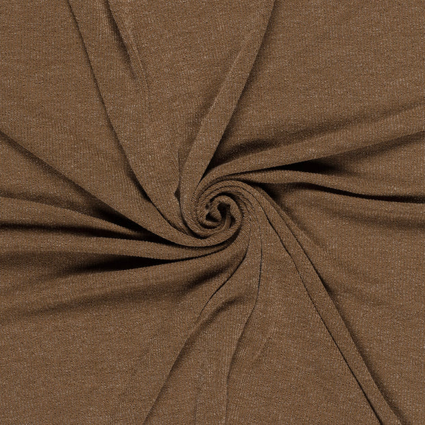 Rib Jersey fabric Camel Lurex 