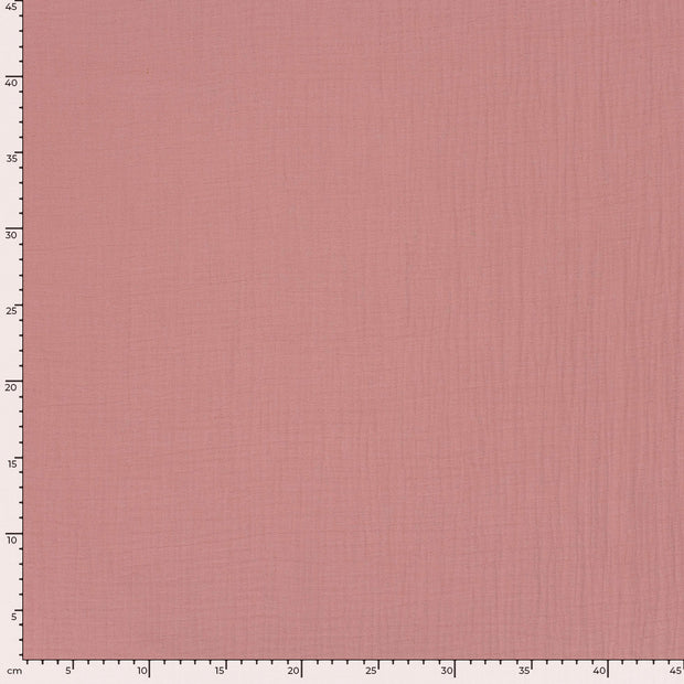 Muslin fabric Unicolour Pink