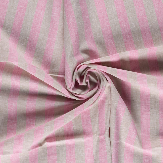Linnen stof Roze 