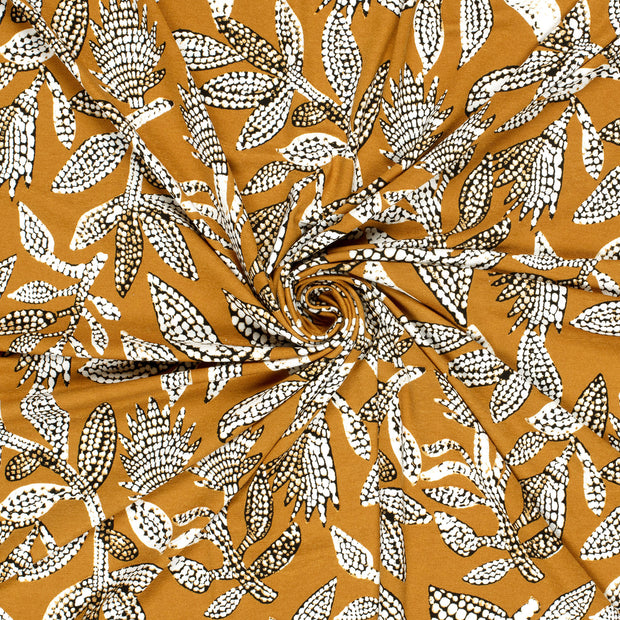Viscose Jersey fabric Oker printed 