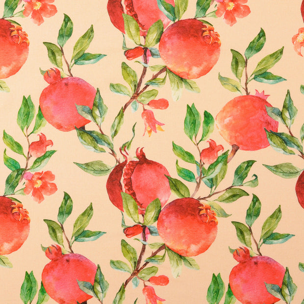 Cretonne fabric Fruits Abricot