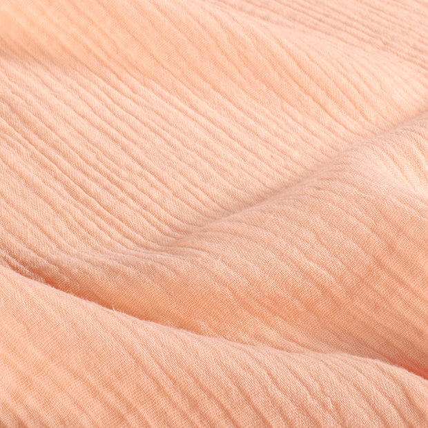 Muslin fabric Unicolour Salmon