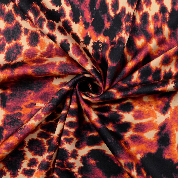 Viscose Satin fabrik Rot 