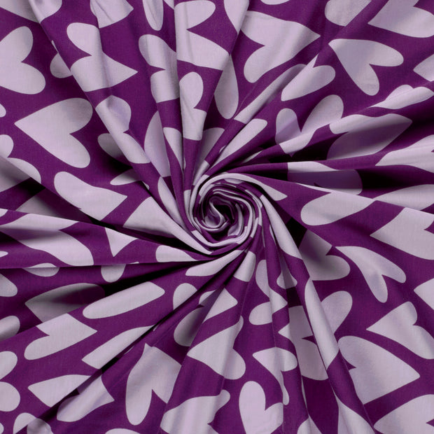 Jersey fabric Lila printed 