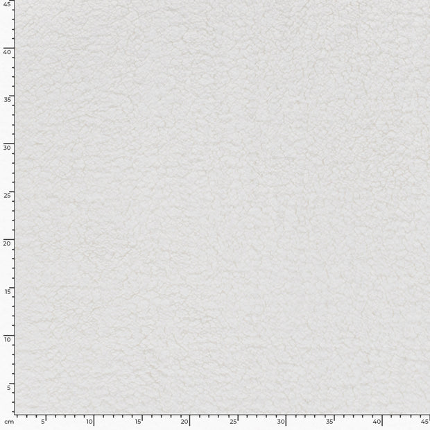 Fake Fur fabric Unicolour White