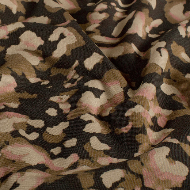 Punta di Roma fabric Abstract Black