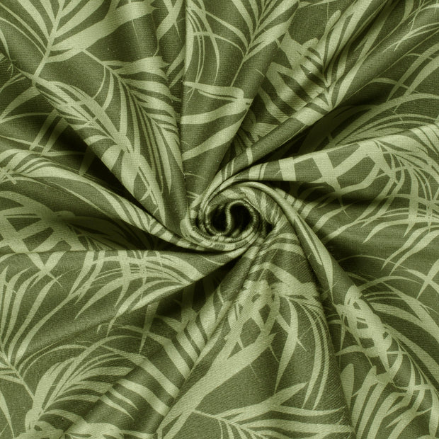 Beach towel fabric Olive Green digital printed 