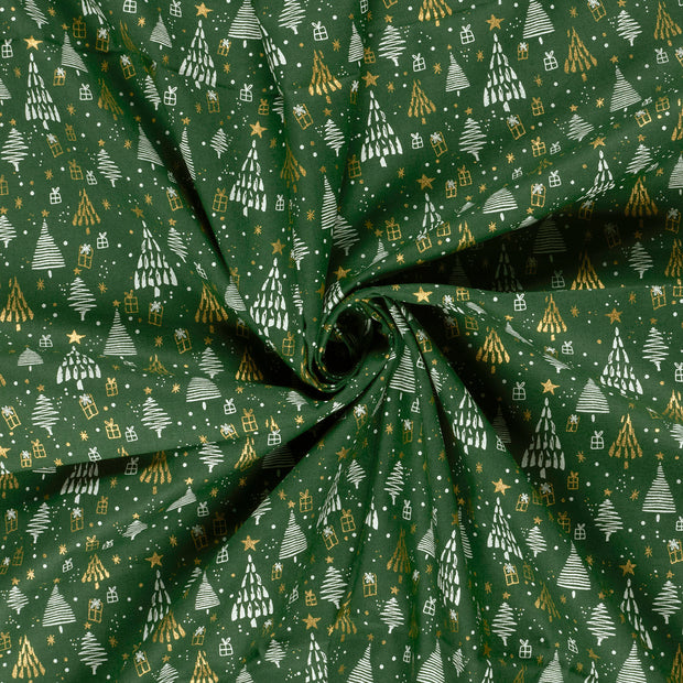 Cotton Poplin fabric Green 